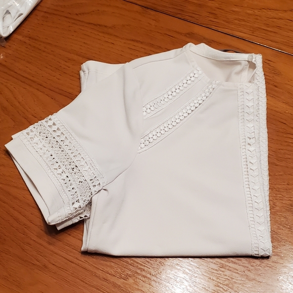 H&M Ivory lace blouse, sz XS - Picture 6 of 8